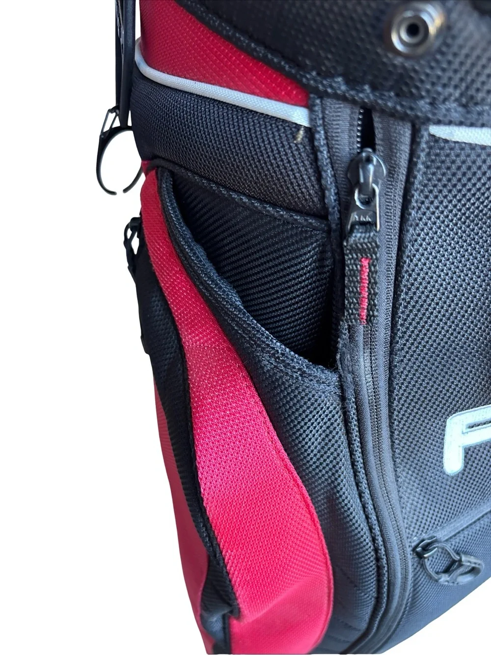 Ping Explore, Red/Black/White, 4-Way Golf Carry/Cart Bag. STRIKING! Very Clean!
